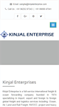 Mobile Screenshot of kinjalenterprise.com